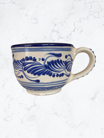 Coffee Mug Talavera Blue Feather